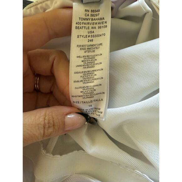 Tommy Bahama Ladies Swim Suit Size 14 - Picture 5 of 10